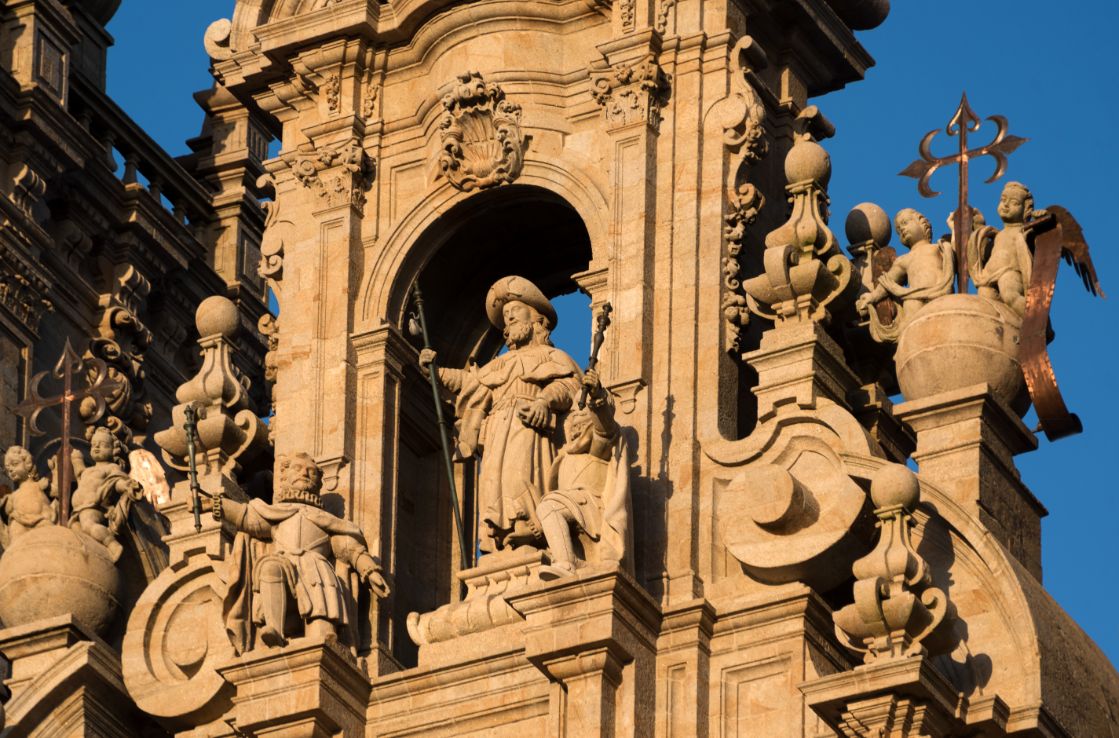 detalle catedral santiago de compostela